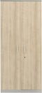Modulaire draaideurkast 200x90x42cm Robson Eiken ombouw Wit