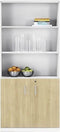 Modulaire draaideurkast Chief 200x90x42cm half open Robson Eiken ombouw Aluminium