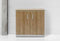 Modulaire draaideurkast Chief 85x90x42cm Ahorn met Aluminium ombouw