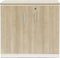 Modulaire draaideurkast Chief 85x90x42cm Antraciet eiken met Aluminium ombouw