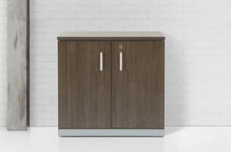 Modulaire draaideurkast Chief 85x90x42cm Halifax Eiken met Aluminium ombouw