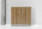 Modulaire draaideurkast Chief 85x90x42cm Halifax Eiken met Aluminium ombouw