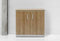 Modulaire draaideurkast Chief 85x90x42cm Robson Eiken met Wit ombouw