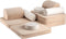 Modulaire speelbank - Brown Sugar Wigiwama - Lounge en speelbank kinderen - kinder speelbank - bankje kinderkamer - comfortabel en zacht - duurzaam speelbankje - speelsofa OEKO-TEX gecertificeerd - modulaire speelset- zitzak kinderen