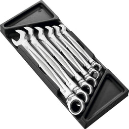 module 6 anti-slip steekringratelsleutels, grote maten