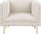 MOEN - Fauteuil - Beige - Stof
