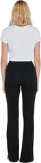NOISY MAY NMPASA HW FLARED PANTS NOOS - Flared pantalon - High-waist - Elastische tailleband - M