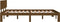 vidaXL - Bedframe - massief - hout - honingbruin - 120x190 - cm