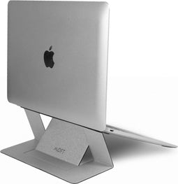 MOFT laptopstandaard - Zilver Grijs - Opvouwbaar - Draagbare en verstelbare Laptop Stand - Laptop Verhoger