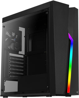 Aerocool Bolt - PC Tower-hoes - Voor ATX / Micro ATX / Mini ITX - RGB aan voorzijde - Zwart