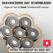 Sansbeauté® SkullSharp PRO - 6-in-1 Scheerapparaat - Draadloos Waterproof - Extra Scheerkop (2 stuks)