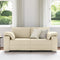 vidaXL - Ligbed - Crème - 140 - cm - Stof