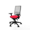Piqueras y Crespo 3D066N0 - Bureaustoel - Verstelbare hoogte met armleuning en hoofdsteun - Rood