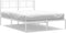 vidaXL - Bedframe - met - hoofdbord - metaal - wit - 160x200 - cm