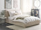 MOISSAC - Bed - Beige - 160 x 200 cm - Polyester