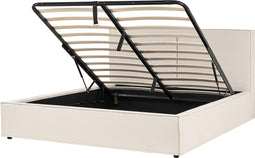 MOISSAC - Bed - Beige - 180 x 200 cm - Polyester