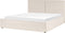 MOISSAC - Bed - Beige - 180 x 200 cm - Polyester