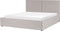 MOISSAC - Bed - Lichtgrijs - 180 x 200 cm - Polyester