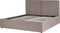 MOISSAC - Bed - Taupe - 160 x 200 cm - Polyester