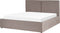 MOISSAC - Bed - Taupe - 160 x 200 cm - Polyester