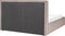 MOISSAC - Bed - Taupe - 160 x 200 cm - Polyester