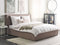 MOISSAC - Bed - Taupe - 180 x 200 cm - Polyester