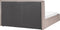 MOISSAC - Bed - Taupe - 180 x 200 cm - Polyester