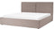 MOISSAC - Bed - Taupe - 180 x 200 cm - Polyester
