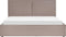 MOISSAC - Bed - Taupe - 180 x 200 cm - Polyester