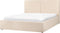MOISSAC - Tweepersoonsbed - Beige - 160 x 200 cm - Polyester