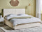 MOISSAC - Tweepersoonsbed - Off-white - 180 x 200 cm - Polyester