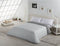 Noorse hoes Alexandra House Living Parelgrijs 150 x 220 cm
