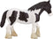 Mojo Horses speelgoed Clydesdale Paard Zwart Wit - 387085