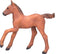 Mojo Horses speelgoed paard Arabisch Veulen Kastanje - 381019