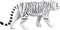 Mojo Wildlife speelgoed Witte Tijger - 387013