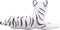 Mojo Wildlife speelgoed Witte Tijger Welp Liggend - 387015