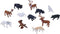 Mojo Woodland mini bosdieren 12st 380054