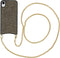 iMoshion Hoesje Geschikt voor iPhone Xr Hoesje Met Koord - iMoshion Sparkle Backcover met ketting - goud