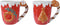 Mok dolomiet l12b9h10 cm rood a2 kerst
