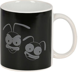 Mok El Hormiguero Wit Keramisch Zwart (350 ml)