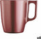 Mok Luminarc Flashy Rood 250 ml Glas (6 Stuks)
