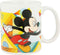 Mok Mickey Mouse Happy smiles Keramisch Rood Blauw (350 ml)