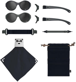 Mokki Click & Change Kinderzonnebril Set Zwart/grijs