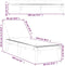 vidaXL - Ligbed - Verstelbare rugleuning - 186x60x29 cm - Antraciet