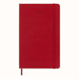 Moleskine 12 Maanden Agenda - 2025 - Wekelijks - Large - Harde Kaft - Rood