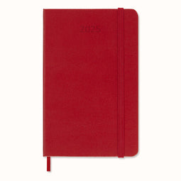 Moleskine 12 Maanden Agenda - 2025 - Wekelijks - Pocket - Harde Kaft - Rood