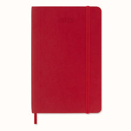 Moleskine 12 Maanden Agenda - 2025 - Wekelijks - Pocket - Zachte Kaft - Rood