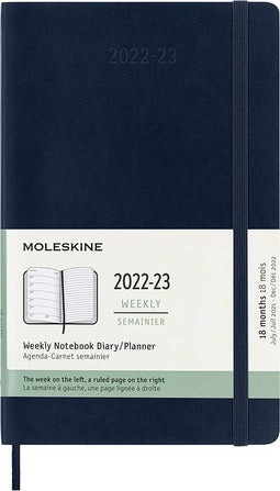 Moleskine - Agenda notitieboek 2022-2023 msk large hc safbl | 12 stuks