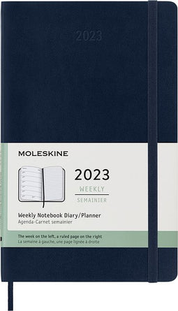 Moleskine - Agenda notitieboek 2023 msk 12mnd large sc safbl | 9 stuks