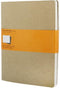 Moleskine Cahier Journals - Extra Large - Gelinieerd - Bruin - set van 3